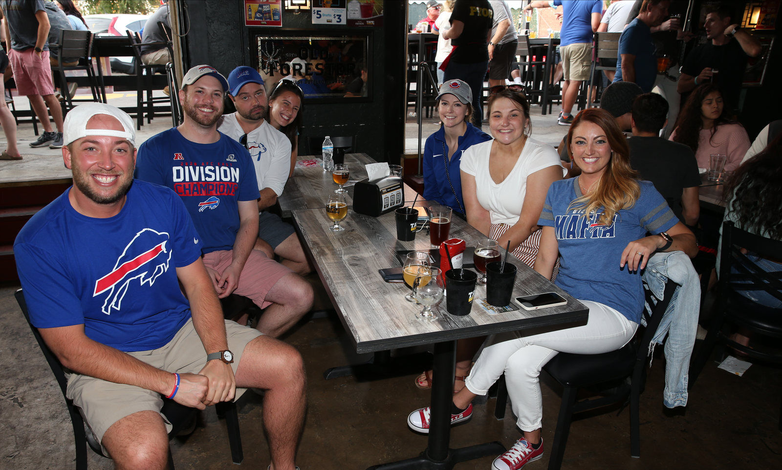Buffalo Bills backers took over the the Taps on Main Bar